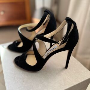 Jimmy Choo Black Suede Emily Shoes